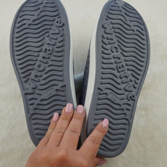NWOT WNC Native Shoes‎ Size 36 5.5 6 Gray Waterproof Slip-On Lightweight Casual - Picture 6 of 8